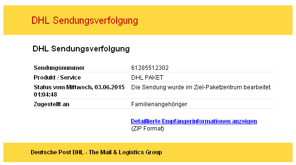 Sicherheitshinweis: Als DHL-Sendungsverfolgung getarnte neue Virenattacke im Umlauf